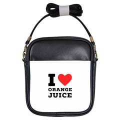 I Love Orange Juice Girls Sling Bag by ilovewhateva