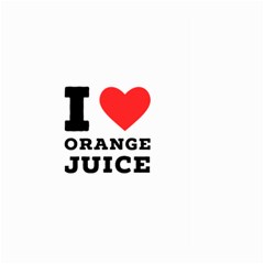 I Love Orange Juice Large Garden Flag (two Sides) by ilovewhateva