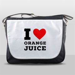 I Love Orange Juice Messenger Bag by ilovewhateva