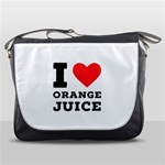 I love orange juice Messenger Bag Front