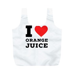 I Love Orange Juice Full Print Recycle Bag (m) by ilovewhateva