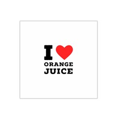 I Love Orange Juice Satin Bandana Scarf 22  X 22  by ilovewhateva