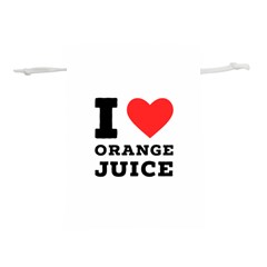 I Love Orange Juice Lightweight Drawstring Pouch (s) by ilovewhateva