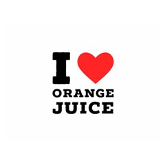 I Love Orange Juice Premium Plush Fleece Blanket (extra Small) by ilovewhateva