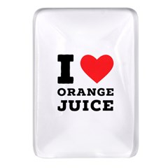 I Love Orange Juice Rectangular Glass Fridge Magnet (4 Pack) by ilovewhateva