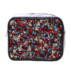 Harmonious Chaos Vibrant Abstract Design Mini Toiletries Bag (one Side) by dflcprintsclothing