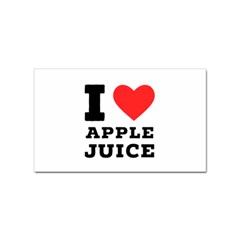 I Love Apple Juice Sticker (rectangular) by ilovewhateva