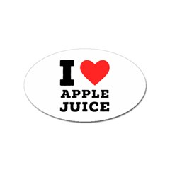 I Love Apple Juice Sticker Oval (100 Pack) by ilovewhateva