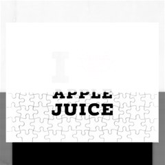 I Love Apple Juice Rectangular Jigsaw Puzzl by ilovewhateva