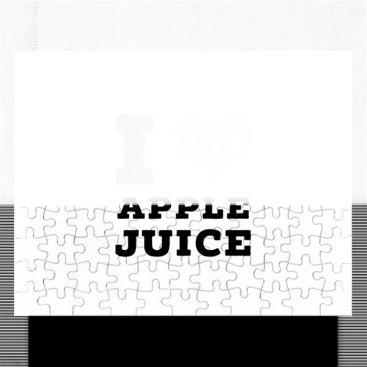 I love Apple juice Rectangular Jigsaw Puzzl