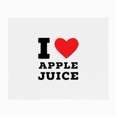 I Love Apple Juice Small Glasses Cloth (2 Sides) by ilovewhateva