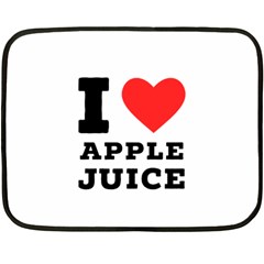 I Love Apple Juice Fleece Blanket (mini) by ilovewhateva