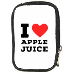 I Love Apple Juice Compact Camera Leather Case by ilovewhateva