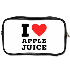 I Love Apple Juice Toiletries Bag (two Sides) by ilovewhateva