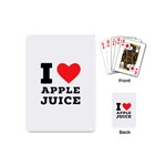 I love Apple juice Playing Cards Single Design (Mini) Back