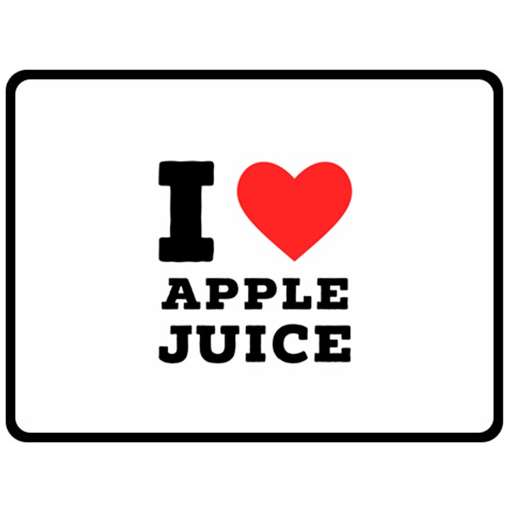 I love Apple juice Two Sides Fleece Blanket (Large)