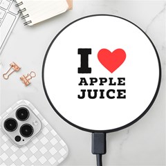 I Love Apple Juice Wireless Fast Charger(black) by ilovewhateva