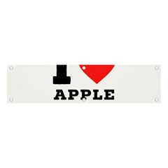 I Love Apple Juice Banner And Sign 4  X 1  by ilovewhateva