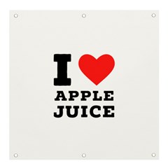 I Love Apple Juice Banner And Sign 4  X 4  by ilovewhateva