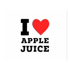 I Love Apple Juice Premium Plush Fleece Blanket (large) by ilovewhateva