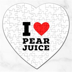 I Love Pear Juice Jigsaw Puzzle (heart) by ilovewhateva