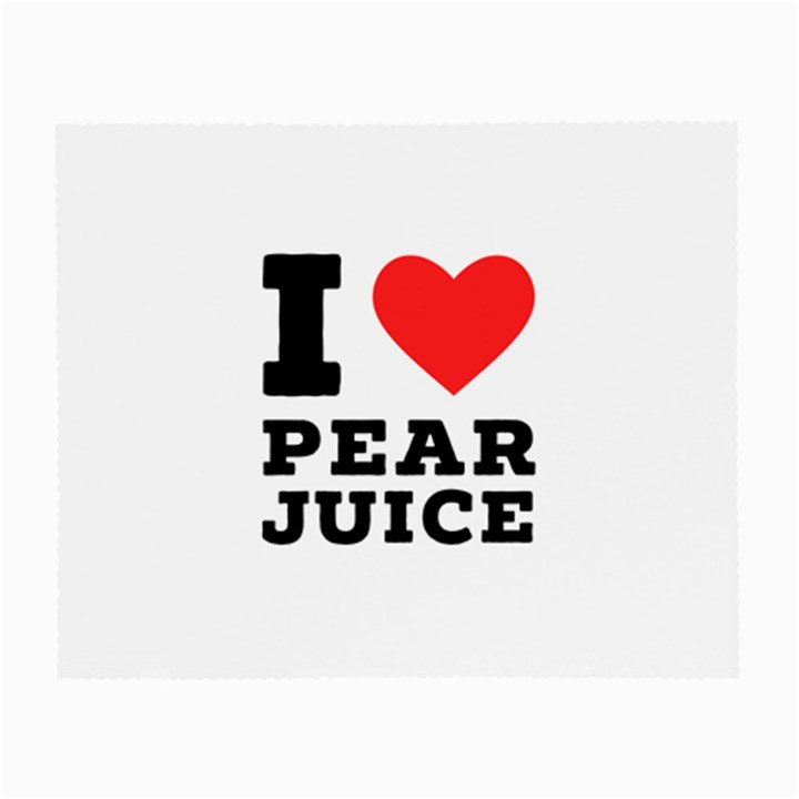 I love pear juice Small Glasses Cloth (2 Sides)