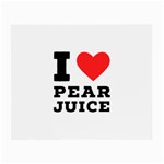 I love pear juice Small Glasses Cloth (2 Sides) Back