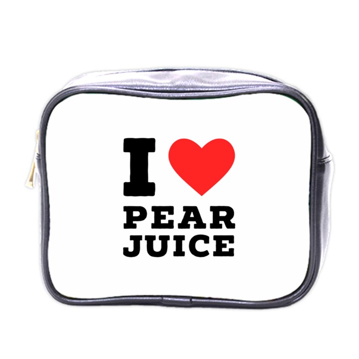 I love pear juice Mini Toiletries Bag (One Side)