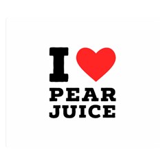 I Love Pear Juice Two Sides Premium Plush Fleece Blanket (small) by ilovewhateva