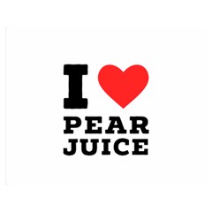 I Love Pear Juice Premium Plush Fleece Blanket (medium) by ilovewhateva