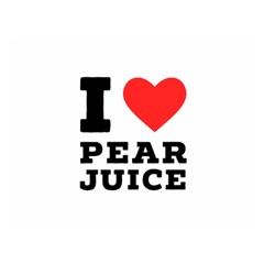 I Love Pear Juice Two Sides Premium Plush Fleece Blanket (extra Small) by ilovewhateva