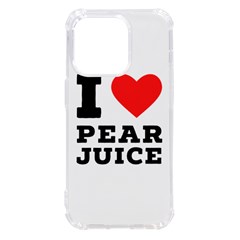 I Love Pear Juice Iphone 14 Pro Tpu Uv Print Case by ilovewhateva