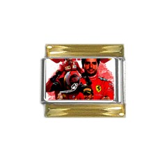 Carlos Sainz Gold Trim Italian Charm (9mm)