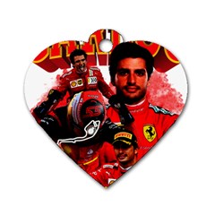 Carlos Sainz Dog Tag Heart (two Sides) by Boster123