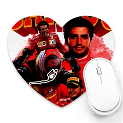 Carlos Sainz Heart Mousepad by Boster123