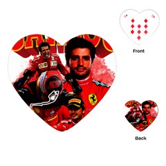 Carlos Sainz Playing Cards Single Design (heart)