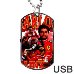 Carlos Sainz Dog Tag Usb Flash (two Sides) by Boster123