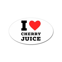 I Love Cherry Juice Sticker (oval) by ilovewhateva