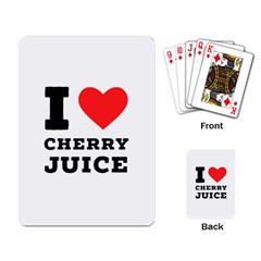 I Love Cherry Juice Playing Cards Single Design (rectangle) by ilovewhateva