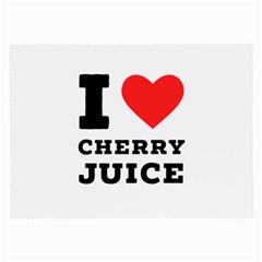 I Love Cherry Juice Large Glasses Cloth by ilovewhateva