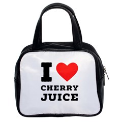 I Love Cherry Juice Classic Handbag (two Sides) by ilovewhateva