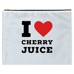 I Love Cherry Juice Cosmetic Bag (xxxl) by ilovewhateva