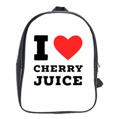 I Love Cherry Juice School Bag (xl) by ilovewhateva