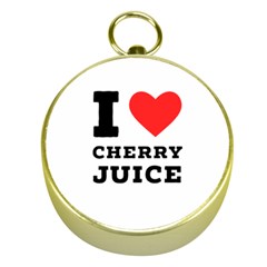 I Love Cherry Juice Gold Compasses by ilovewhateva