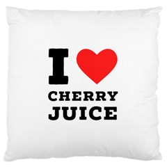 I Love Cherry Juice Standard Premium Plush Fleece Cushion Case (two Sides) by ilovewhateva