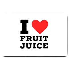 I Love Fruit Juice Large Doormat by ilovewhateva