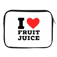 I Love Fruit Juice Apple Ipad 2/3/4 Zipper Cases by ilovewhateva