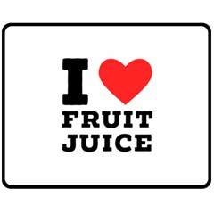 I Love Fruit Juice Two Sides Fleece Blanket (medium) by ilovewhateva