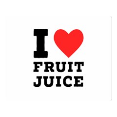 I Love Fruit Juice Two Sides Premium Plush Fleece Blanket (large) by ilovewhateva