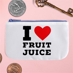 I Love Fruit Juice Large Coin Purse by ilovewhateva